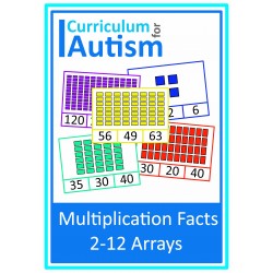 Arrays for Multiplication Facts Clip Cards